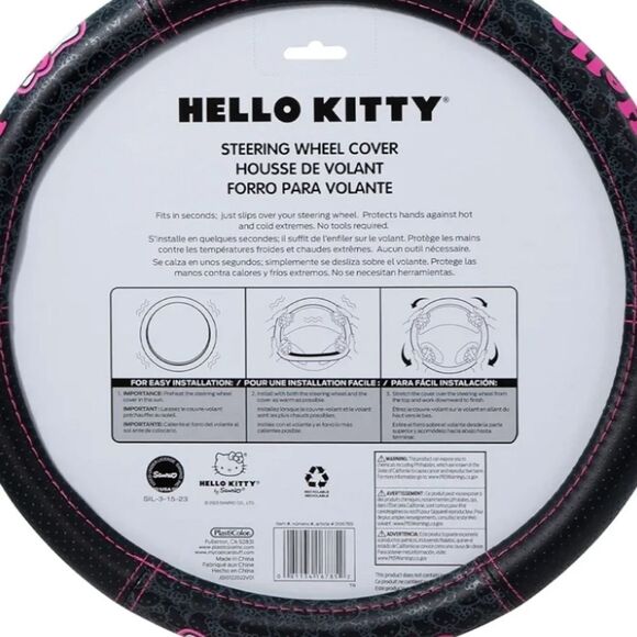 Hello Kitty Logo Speed Grip Steering Wheel Cover - Picture 6 of 7